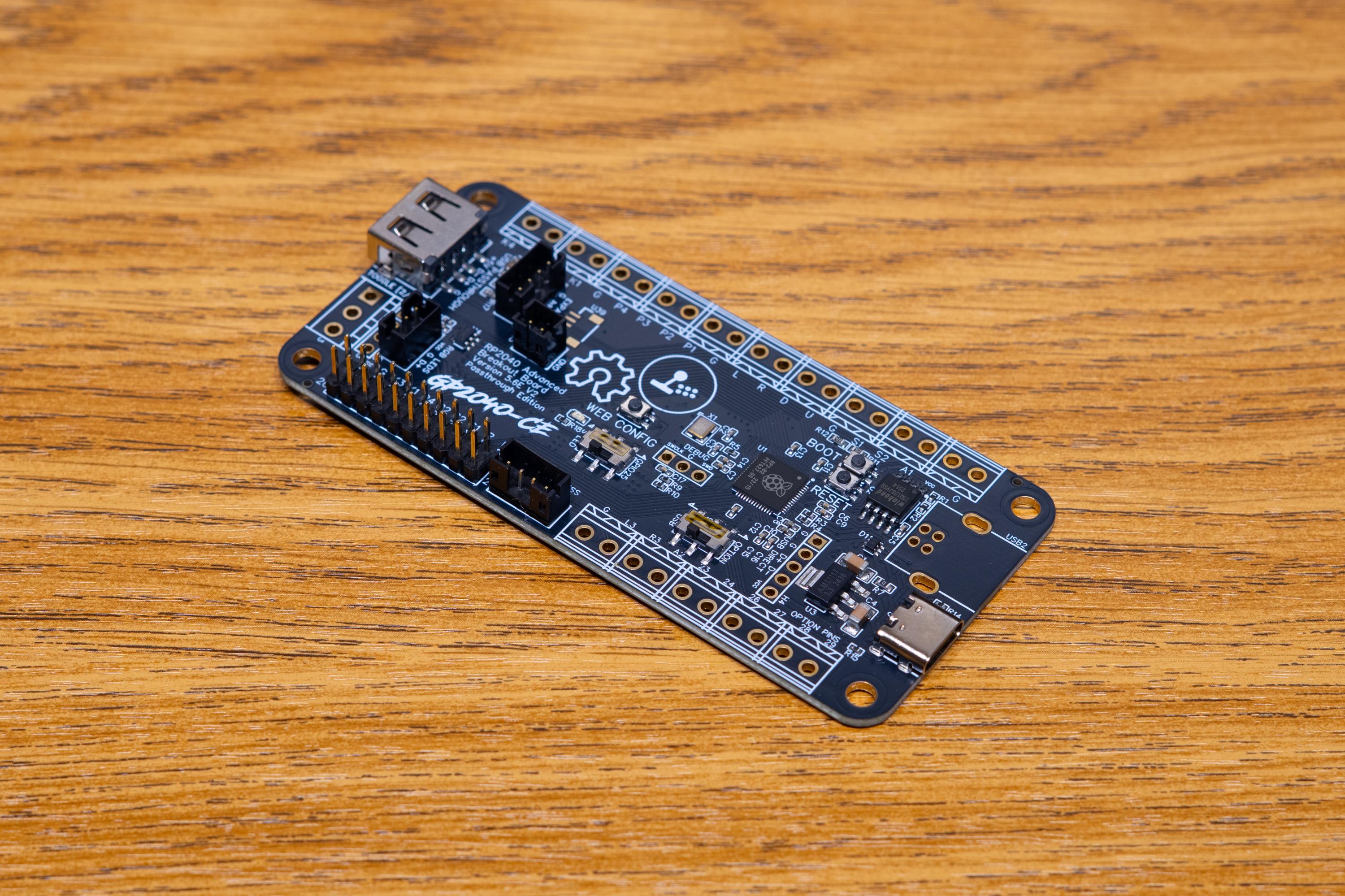 RP2040 Advanced Breakout Board v5.6E V2 - USB Passthrough Edition (Minimal)
