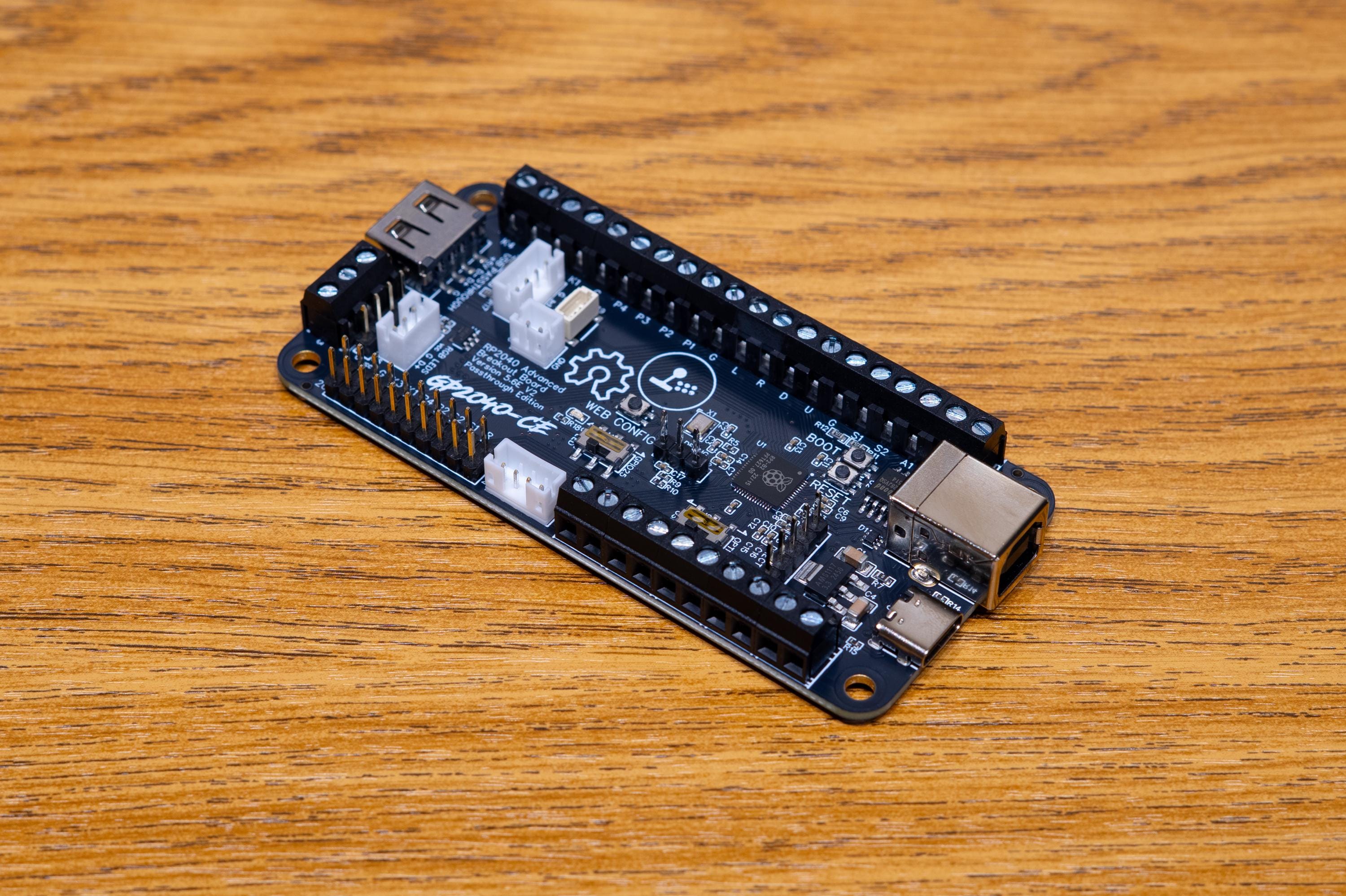 RP2040 Advanced Breakout Board v5.6E V2 - USB Passthrough Edition