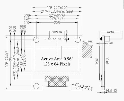 0.96" OLED Display